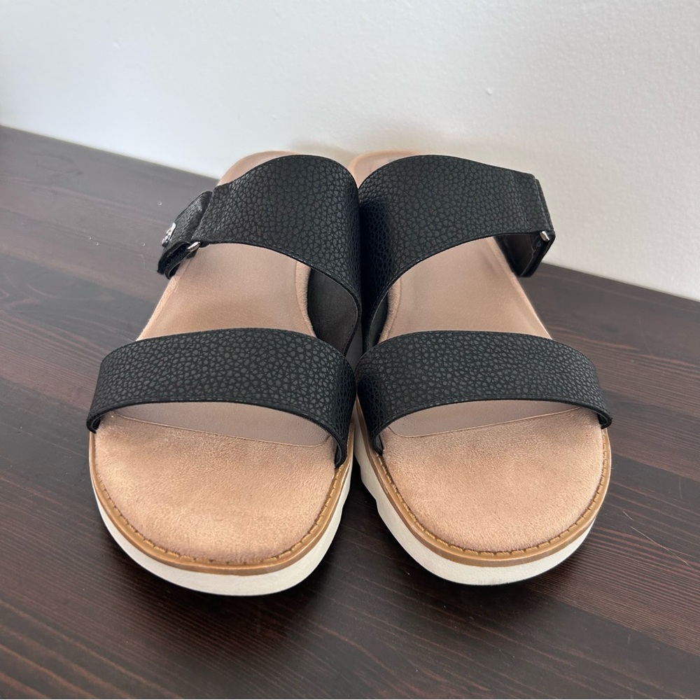Giani Bernini Women's Bryerr Memory Foam Double Band Wedge Sandals size 11 Black - Picture 8 of 8